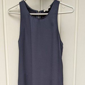 Aritzia Wilfred Navy Back Dress XS A-Line Sleeveless Dress